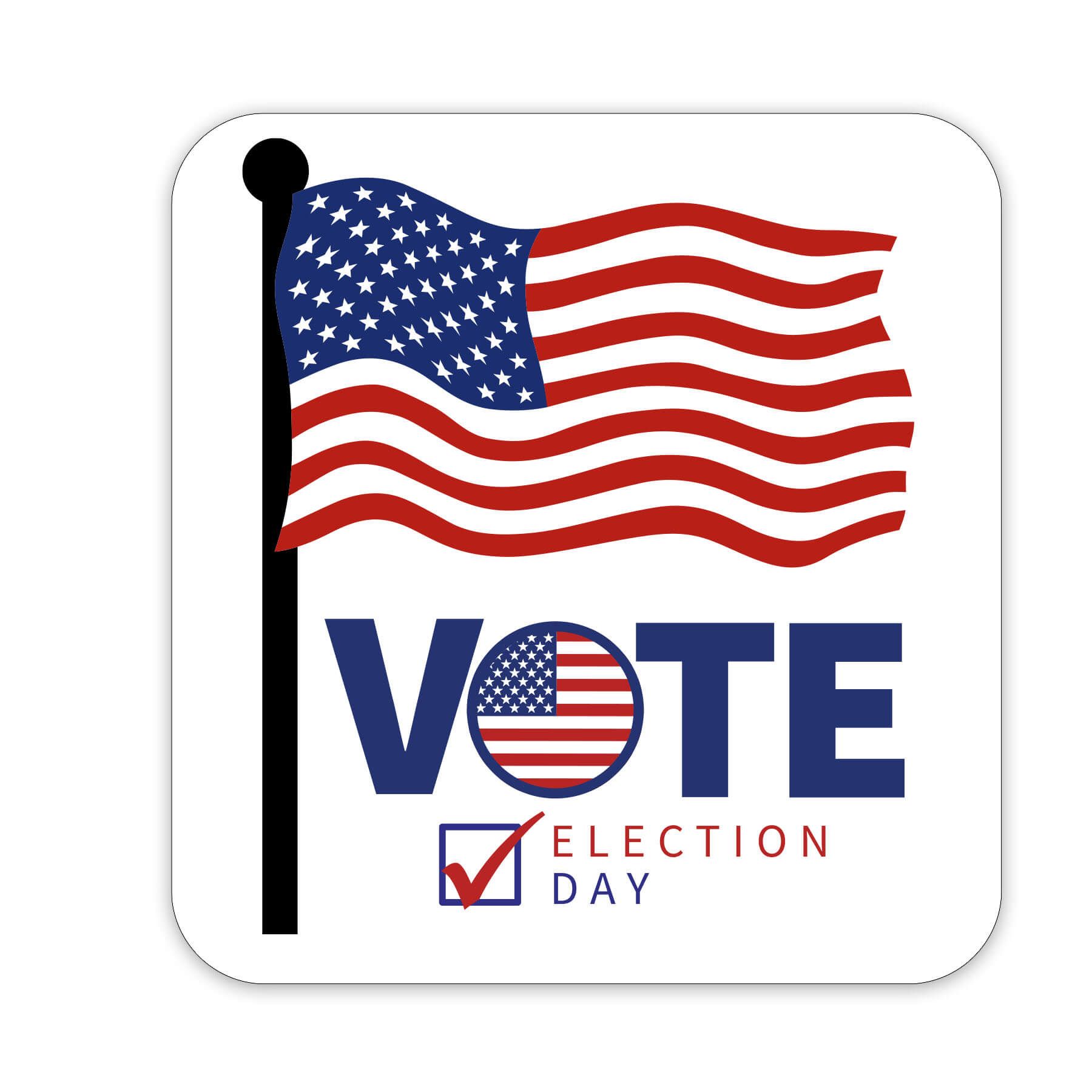 Flag Shaped NoteKeeper™ Magnet 35 Mil                            